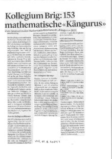Kollegium Brig: 153 mathematische 