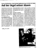 Auf der Orgel seiner Ahnen