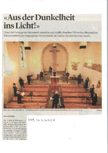 Aus der Dunkelheit ans Licht!