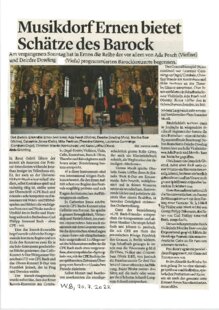 Musikdorf Ernen bietet Schätze des Barock