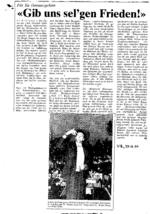 Gib uns sel`gen Frieden