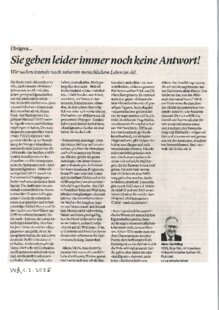 Sie geben leider immer noch keine Antwort