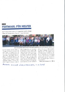 Festmahl für Helfer