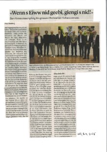 Wenn s Eiww nid geebi, giengi s nid!