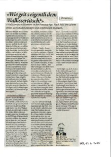 Wie geit s eigentlich dem Wallissertitsch?