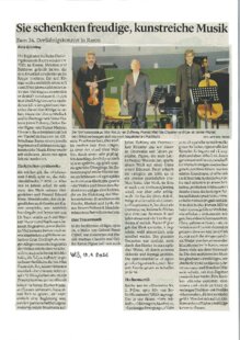 Sie schenkten freudige, kunstreiche Musik