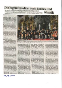 Die Jugend studiert auch Barock und Klassik