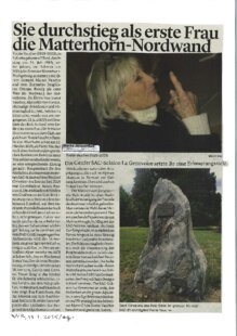 Sie durchstieg als erste Frau die Matterhorn-Nordwand