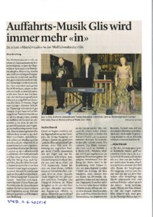 Auffahrts-Musik Glis wird immer mehr 