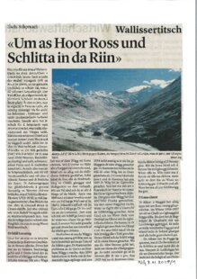 "Um as Hoor Ross und Schlitta in da Riin"