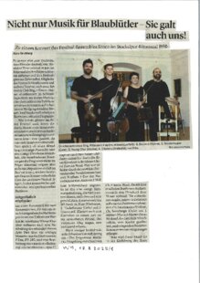 Nicht nur Musik für Blaublütler -- Sie galt auch uns!