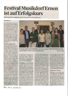 Festival Musikdorf Ernen ist auf Erfolgskurch