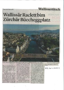 Wallissär Raclett bim Zürchär Büecheggplatz