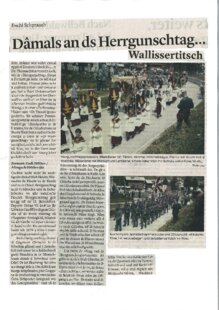 Dâmals an ds Herrgunschtag...