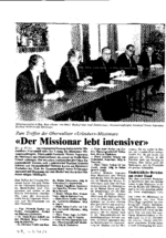 Der Missionar lebt intensiver