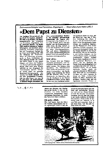 Dem Papst zu Diensten