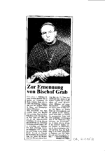 Zur Ernennung von Bischof Grab