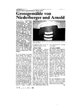 Grossgemälde von Niederberger und Arnold