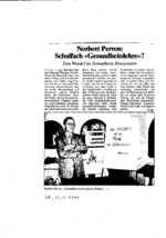 Norbert Perren: Schulfach 