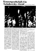 Konzertgesellschaft: Ein Tschaikowsky-Abend