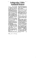 Erfolgreiches AMO-Austausch-Konzert