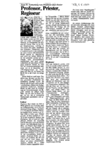 Professor, Priester, Regisseur