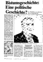 Bistumsgeschichte: Eine politische Geschichte?