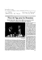 Fleur de l'age pour les Rotariens