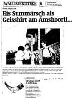 Eis Summärsch als Geisshirt am Ämshoorli. . .
