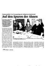 Auf den Spuren der Ahnen
