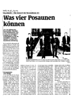 Was vier Posaunen können