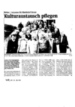 Kulturaustausch pflegen