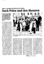Nach Polen und den Masuren