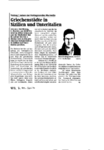 Griechenstädte in Sizilien und Unteritalien