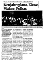 Neujahrsglanz, Küsse, Walzer, Polkas