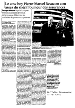 Le cow-boy Pierre-Marcel Revaz en a eu assez du ...