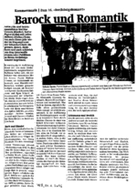 Barock und Romantik
