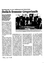 Östlich fromme Gregorianik