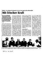 Mit frischer Kraft