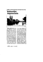 Kultureller Augenschein