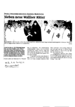 Sieben neue Walliser Ritter