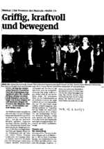 Griffig, kraftvoll und bewegend