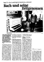 Bach und seine Zeitgenossen