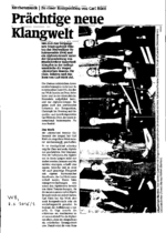 Prächtige neue Klangwelt