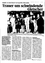 Trauer um schwindende Gletscher