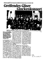 Greifendes Gliser Glockenkonzert