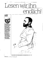 Lesen wir ihn endlich
