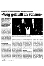 Weg gehüllt in Schnee