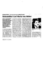 Romantiker Carl Maria von Weber