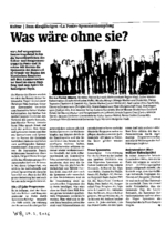 Was wäre ohne sie ?